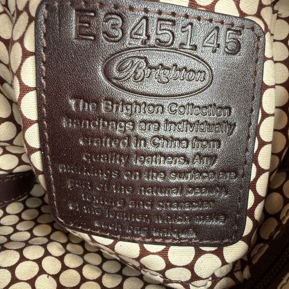 Brighton Brown Leather Alligator Embossed Crossbody Handbag E345145 Vintage - Picture 14 of 16